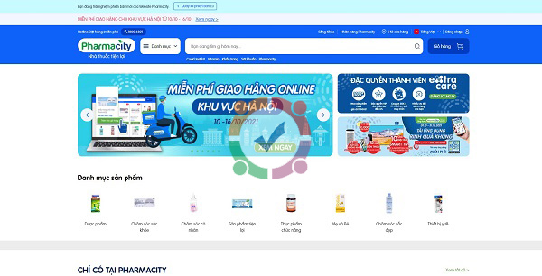 Mẫu web nhà thuốc bán thuốc online 2