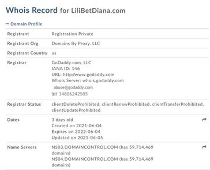 Hoàng tử Harry mua tên miền Lilibetdiana.com chưa thấy thiết kế web