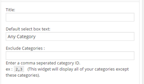 Plugin WordPress tìm kiếm – Category Wise Search