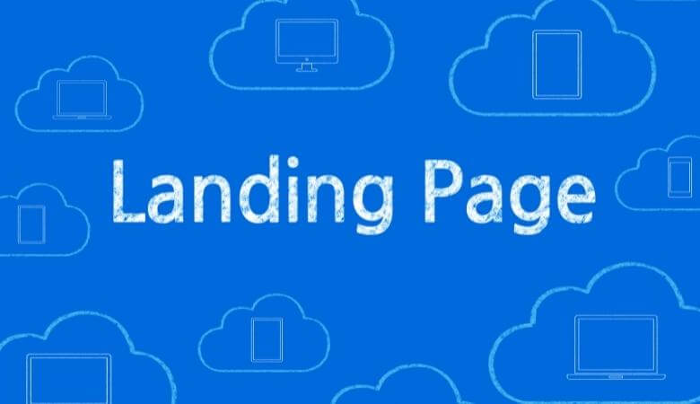 Web landing page