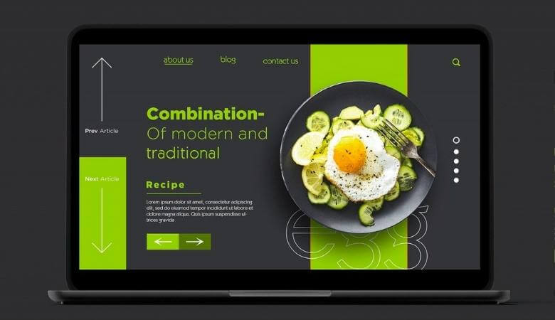 Web landing page