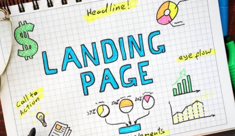 Web landing page