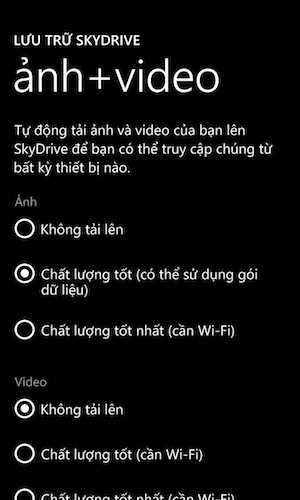 Hướng dẫn sao lưu và khôi phục dữ liệu trên thiết bị Windows Phone 8