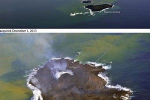 NASA phát hiện Đảo núi lửa lớn dần ngoài khơi Nhật Bản