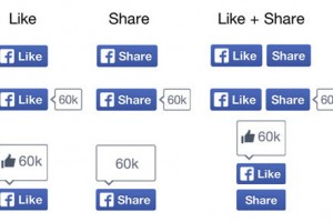 Facebook thay đổi giao diện nút Like và Share