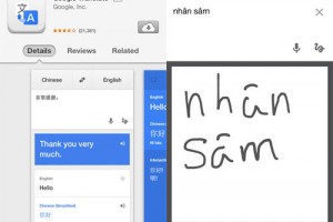 Google Translate trên iOS hỗ trợ phiên dịch chữ viết tay