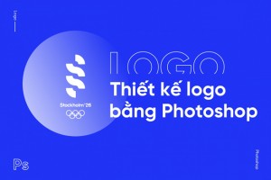 Cách thiết kế logo trên phần mềm photoshop tạo logo 3D logo chữ