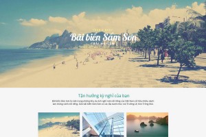 Mẫu landing page du lịch đẹp chuyển đổi cao quảng cáo seo ra đơn 100%