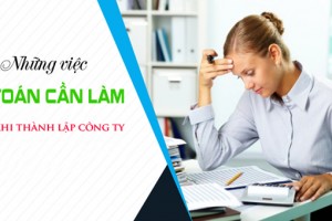 Thành lập công ty có cần kế toán công ty mới có cần kế toán trưởng