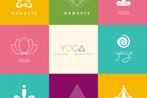 Thiết kế logo yoga đẹp các mẫu logo yoga đẹp biểu tượng yoga đẹp