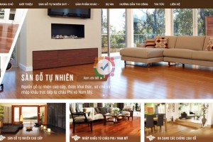 Thiết kế web bán sàn gỗ công nghiệp seo quảng cáo ra đơn 100%
