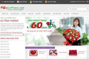 Thiết kế web shop cửa hàng bán hoa tươi Marketing Ads Seo ra đơn 100%