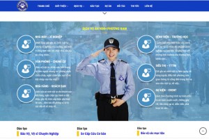 Thiết kế website công ty bảo vệ chuẩn seo an ninh chuyên nghiệp