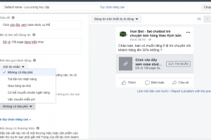 Hướng dẫn tạo quảng cáo messenger facebook quảng cáo tin nhắn facebook