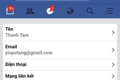 Cách đổi tài khoản Facebook trên điện thoại email thông tin đăng nhập