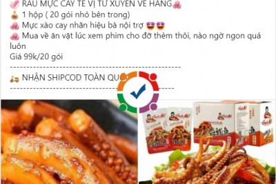 Cách viết content bán hàng đồ ăn món ăn vặt Facebook Zalo Tiktok Web