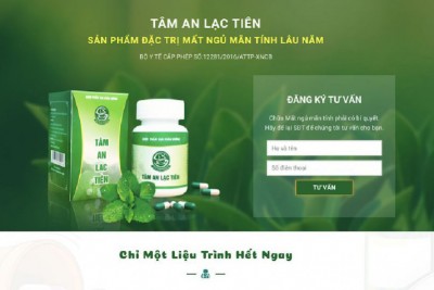 Mẫu landing page thực phẩm chức năng quảng cáo seo ra đơn 100%