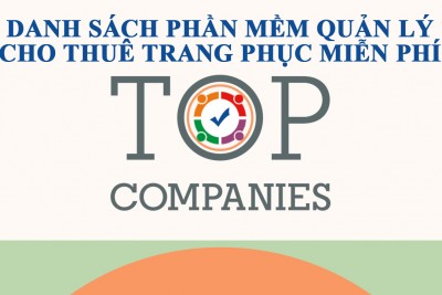 Danh sách phần mềm quản lý cho thuê trang phục miễn phí Online Offline