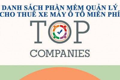 Danh sách phần mềm quản lý cho thuê xe máy ôtô miễn phí Online Offline