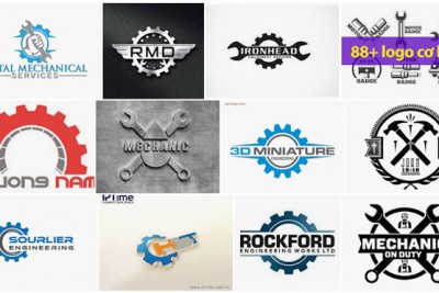 Thiết kế logo công ty cơ khí logo ngành cơ khí logo xưởng cơ khí