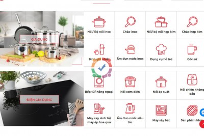 Thiết kế web bán đồ gia dụng nhà bếp seo marketing ra đơn hàng ngày