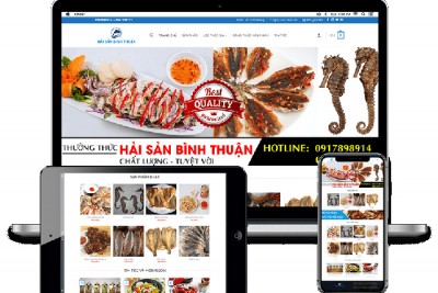 Thiết kế website bán hải sản online hiệu quả doanh thu cao ra đơn 100%