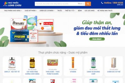 Thiết kế web nhà thuốc bán dược phẩm thuốc seo quảng cáo ra đơn 100%