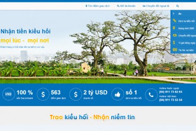 Thiết kế web tài chính ngân hàng cho vay vốn chuyển đổi cao