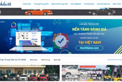 Thiết kế website trung tâm đào tạo lái xe ô tô xe máy seo top Google