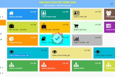 Viết phần mềm quản lý bđs dự án môi giới nhà đất kết hợp web online