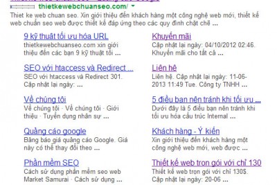 Cách tạo site link sitelink là gì? Làm thế nào để có sitelinks như ý?