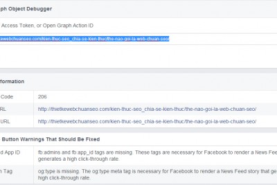 Khắc phục lỗi facebook không hiển thị ảnh khi chia sẻ link